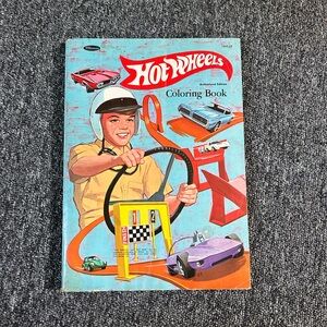 Rare Vintage Hot Wheel Coloring Book 1969 Four Used Pages Otherwise Unused Cond